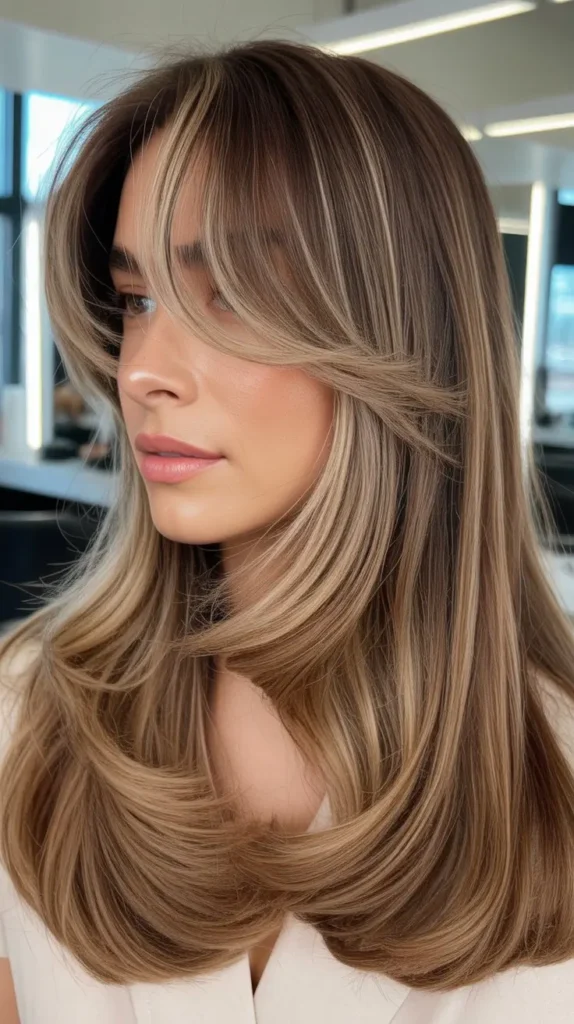 Curtain Bangs Brightening