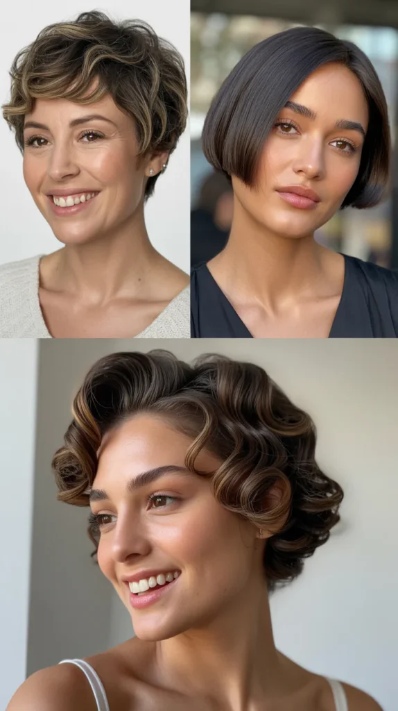 Pin Curled Pixie