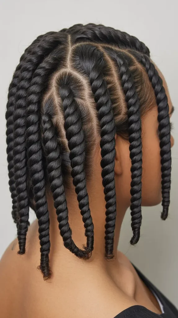 Tapered Twists for Thinning Hair