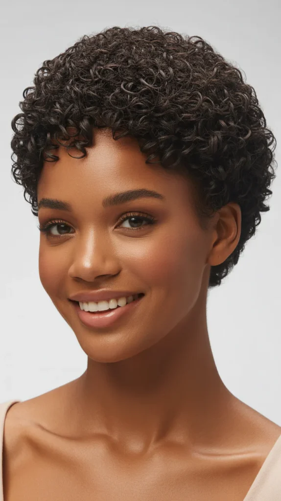 Short Afro with Defined Shape