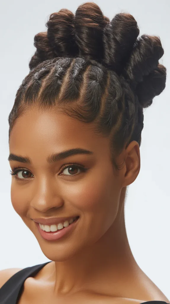  Twisted Crown Bun