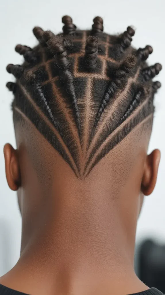 Short Twists with V-Shaped Fade