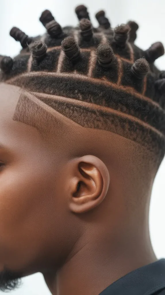  Short Twists Starter Locs with Fade