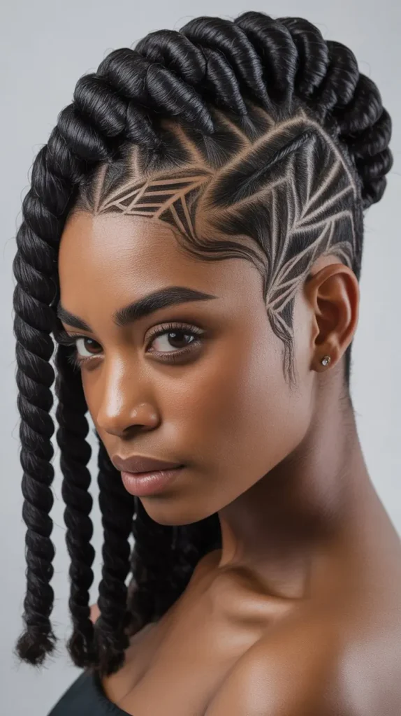 Tapered Twists with Patterned Fade