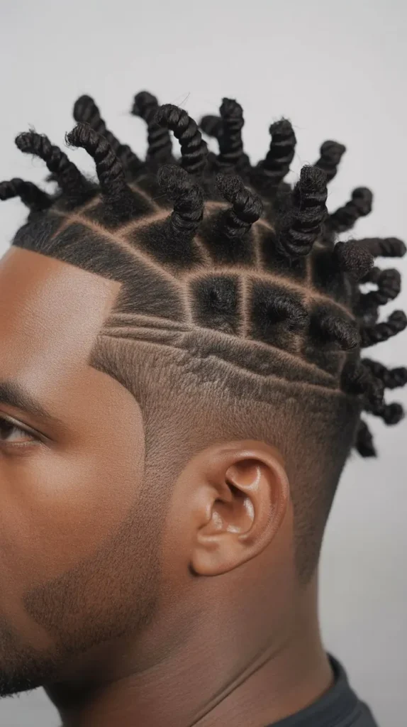 Short Twists with Textured Fade