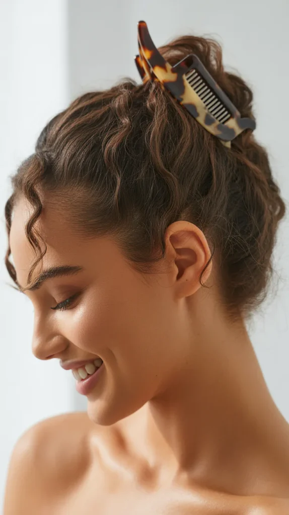 Claw Clip with Twisted Bangs