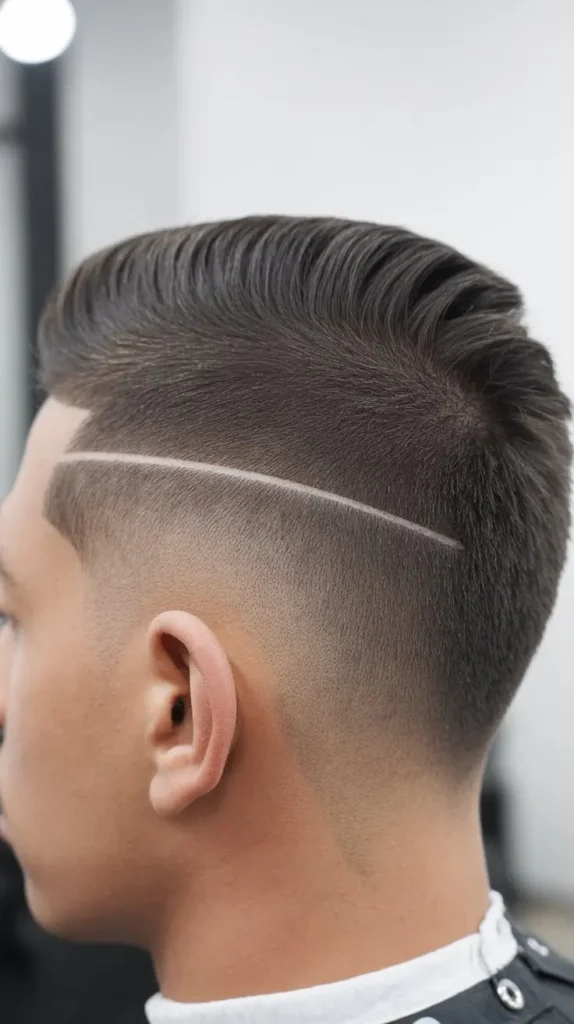 Mohawk Fade with Flat Top