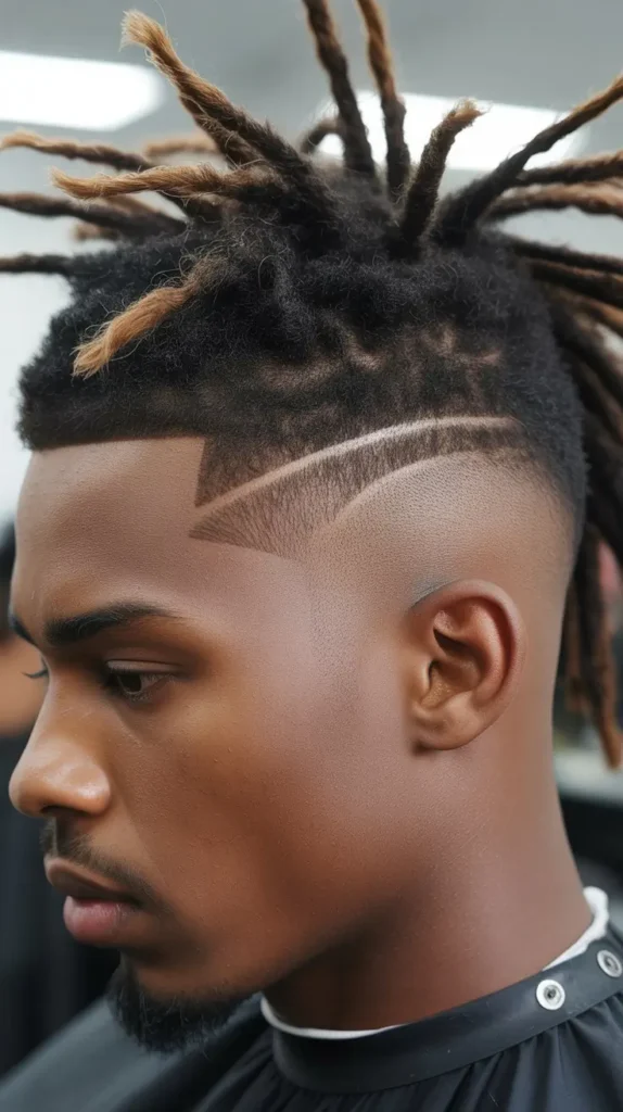 Mohawk Fade with Dreads