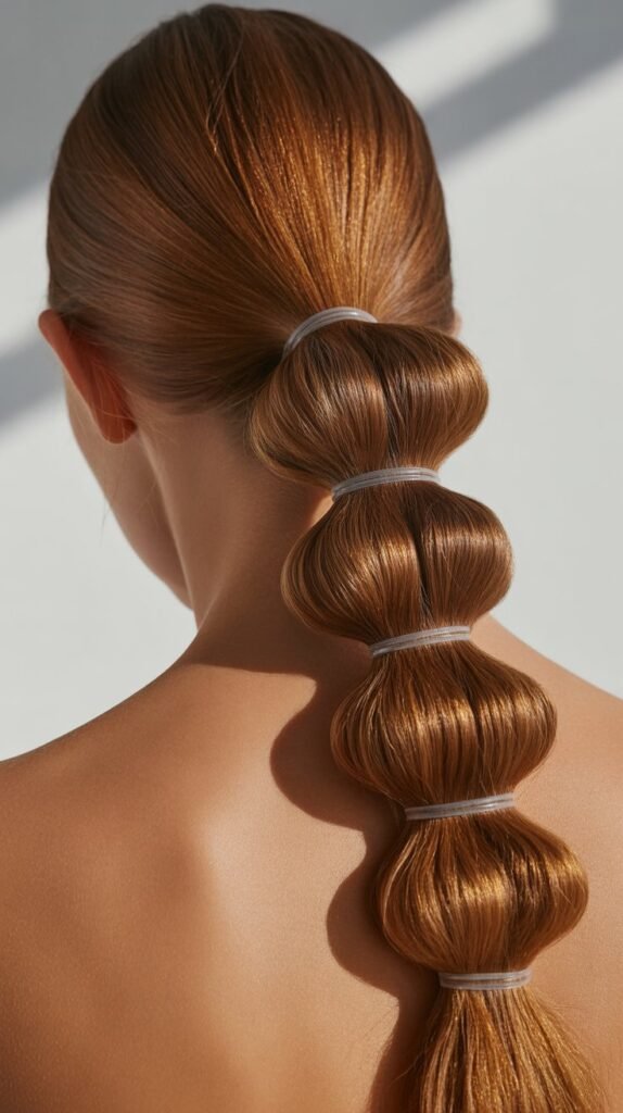 Bubble Braid Ponytail