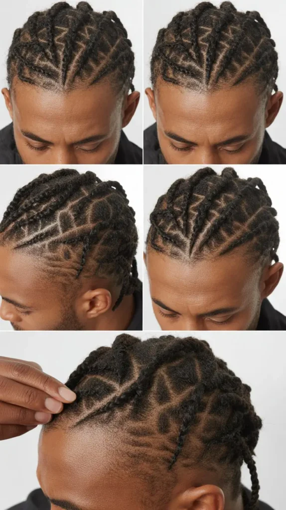 Short Twists with Side Part Tutorial