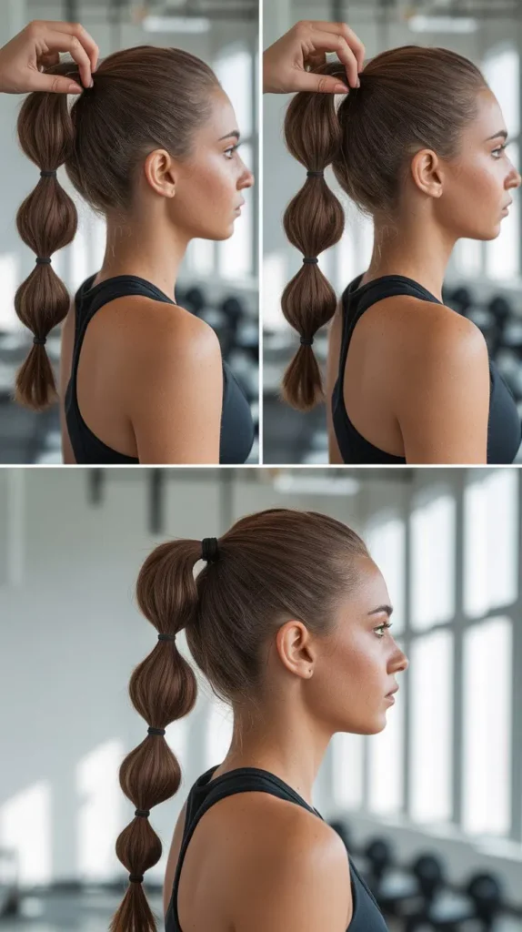 Fast Bubble Ponytail
