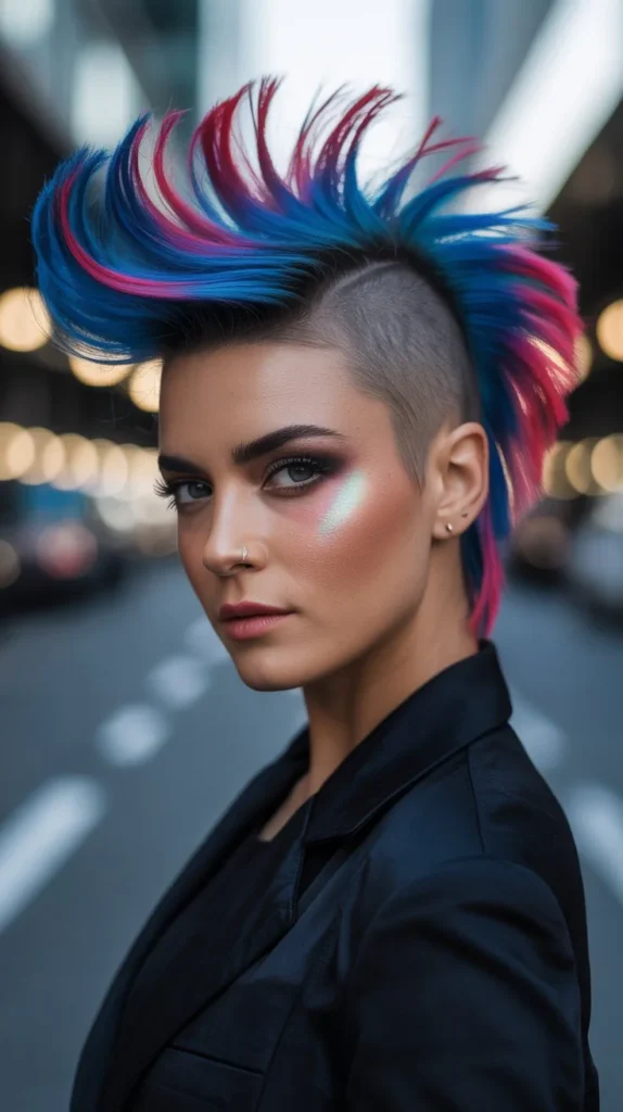 Mohawk with Color Accents
