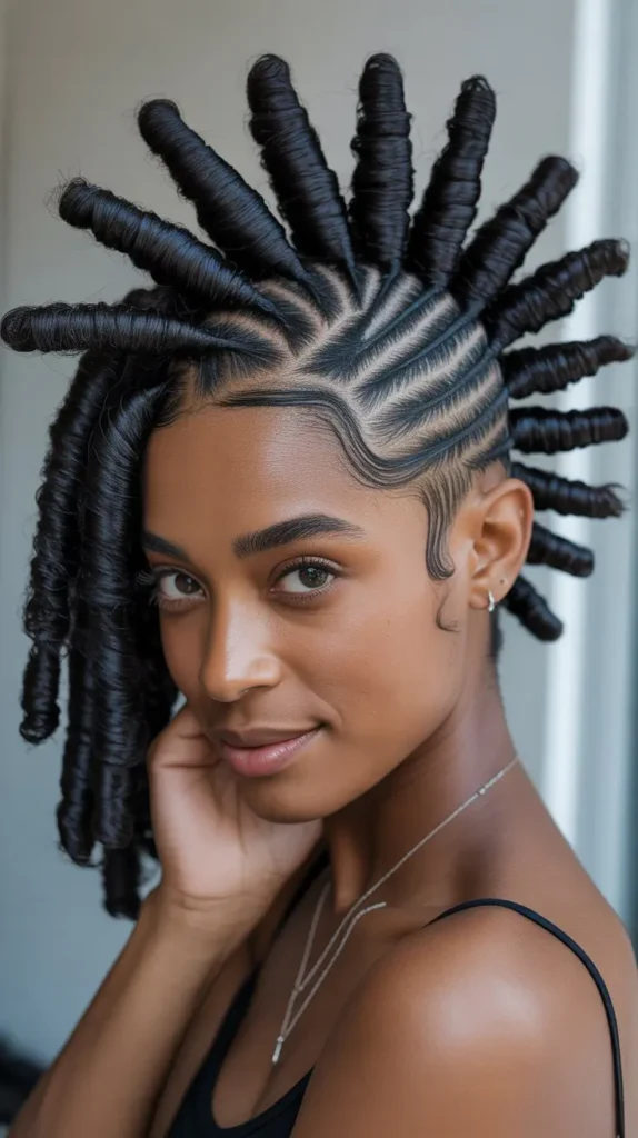 Mohawk with Finger Coils