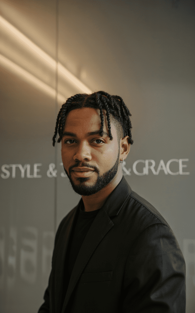  Short Two-Strand Twists with Beard