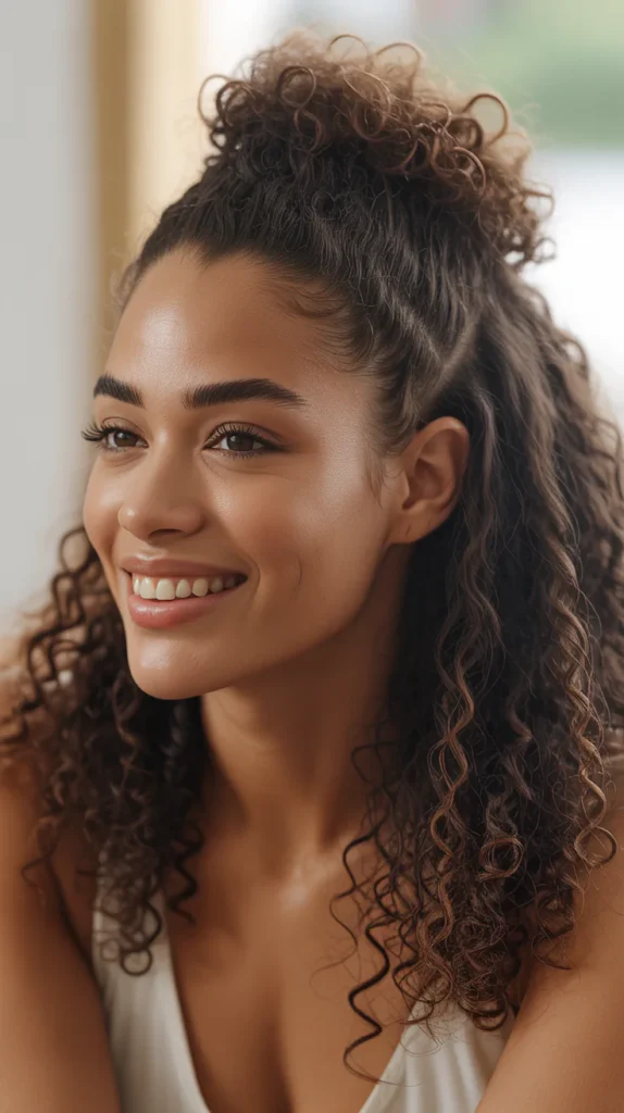 Half Up Roll and Tuck