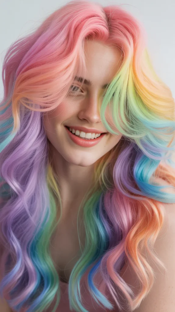 Spring Pastel Rainbow Hair
