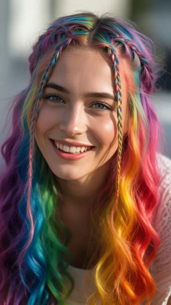 Color Ring Braids (Rainbow Halo Effect)