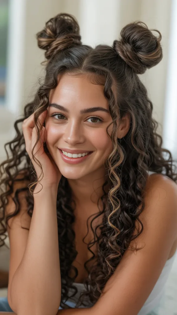 Space Buns with Loose Back