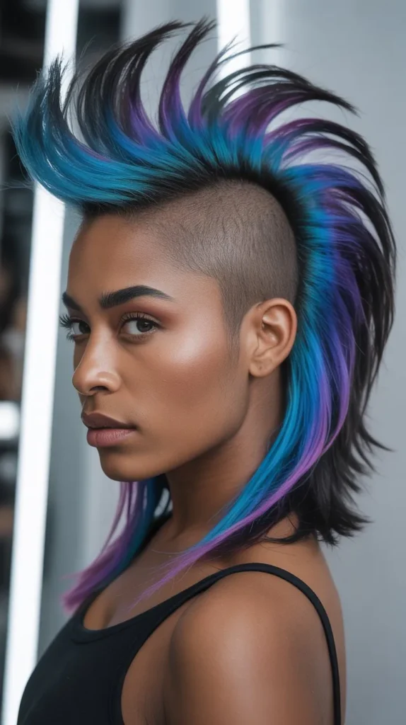 Mohawk with Color Accents
