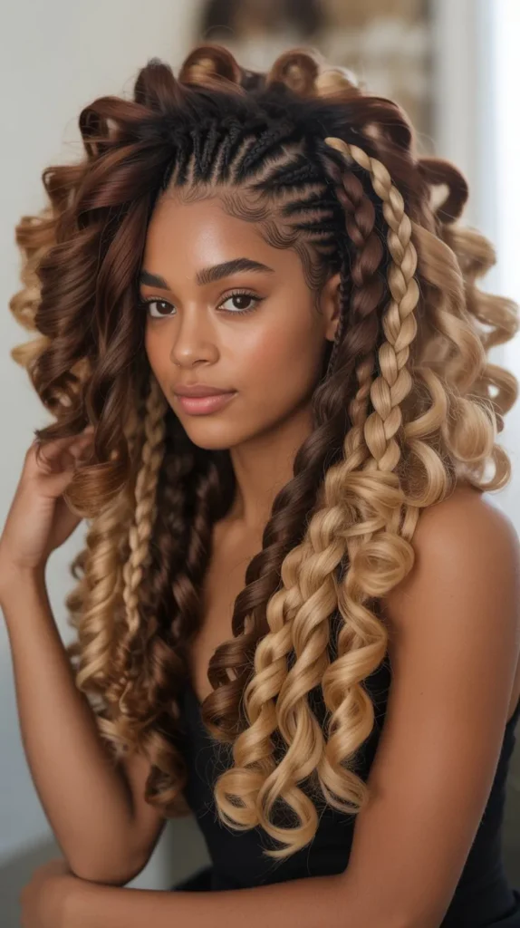 Mohawk with Crochet Braids