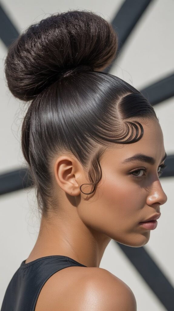 High Puff with Edge Control