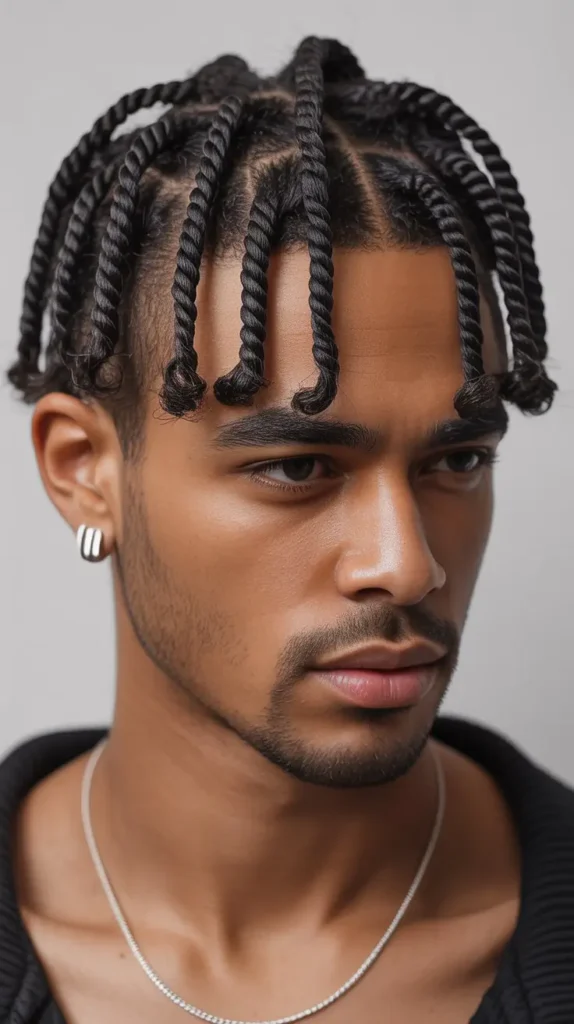 Short Two-Strand Twists with Accessories