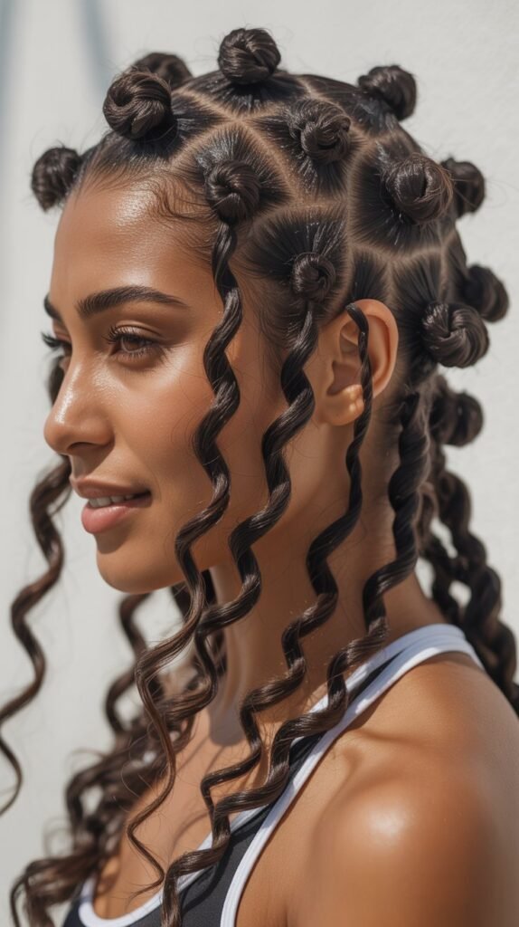 Bantu Knots with Loose Ends