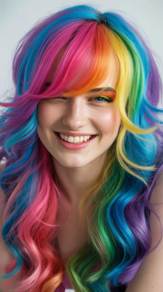 Style Side-Swept Bangs Like Rainbow Dash