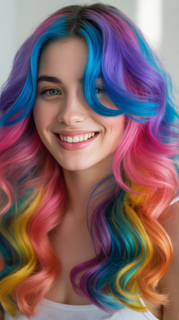 Rainbow Hair Extensions