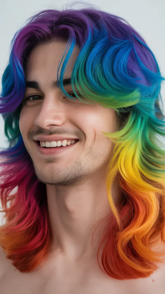 Rainbow Hair for Men