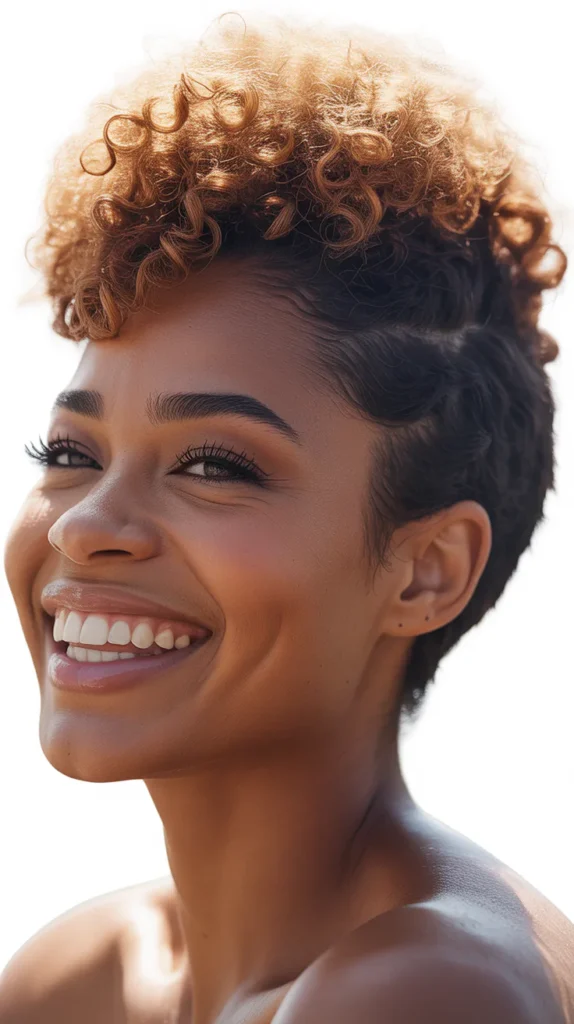  Afro Puff on Short Hair