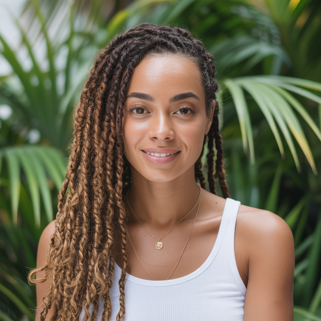 Faux Locs with Lightweight Extensions