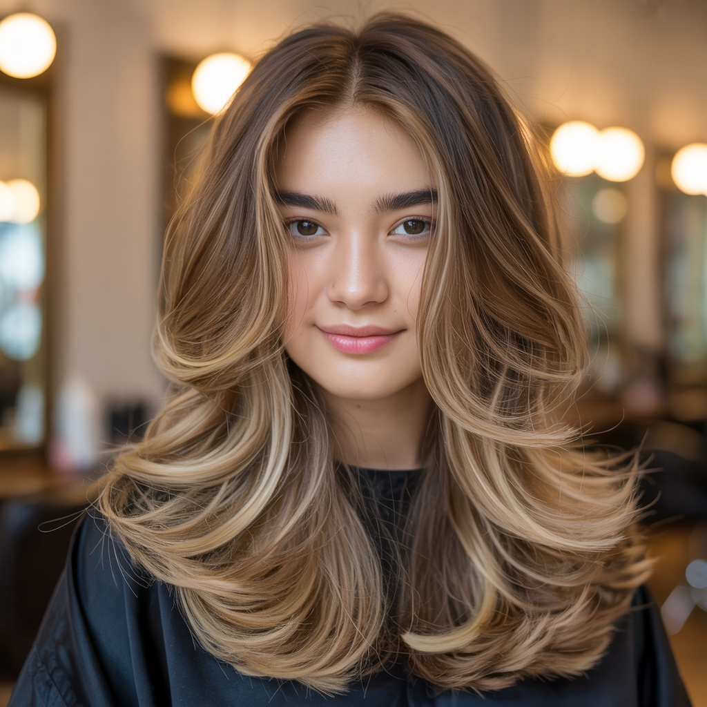 Tutorial for Wavy Butterfly Haircuts