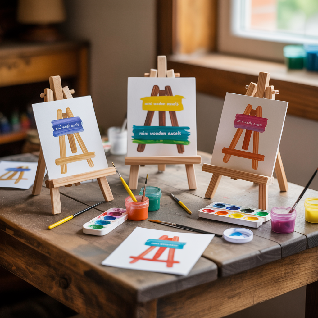 Mini Wooden Easels