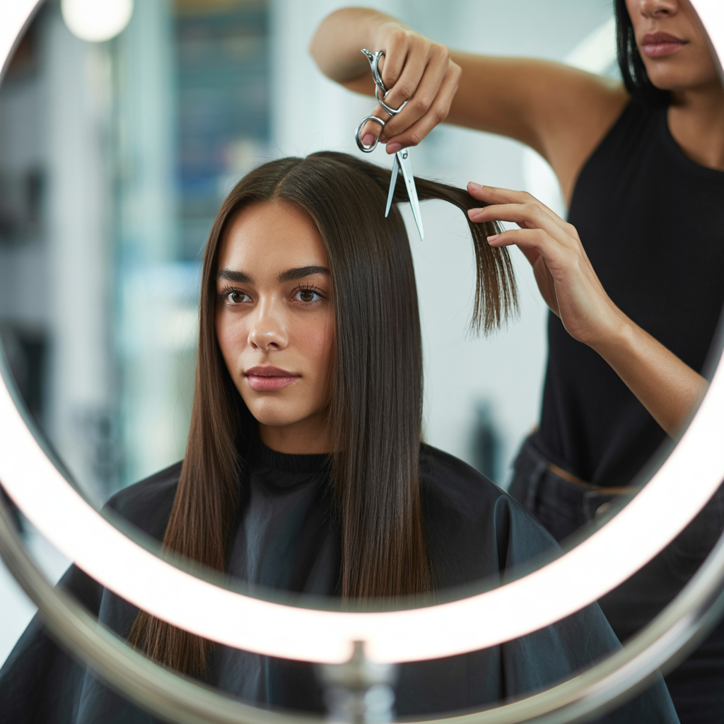 Tutorial for Straight Hair Butterfly Cuts