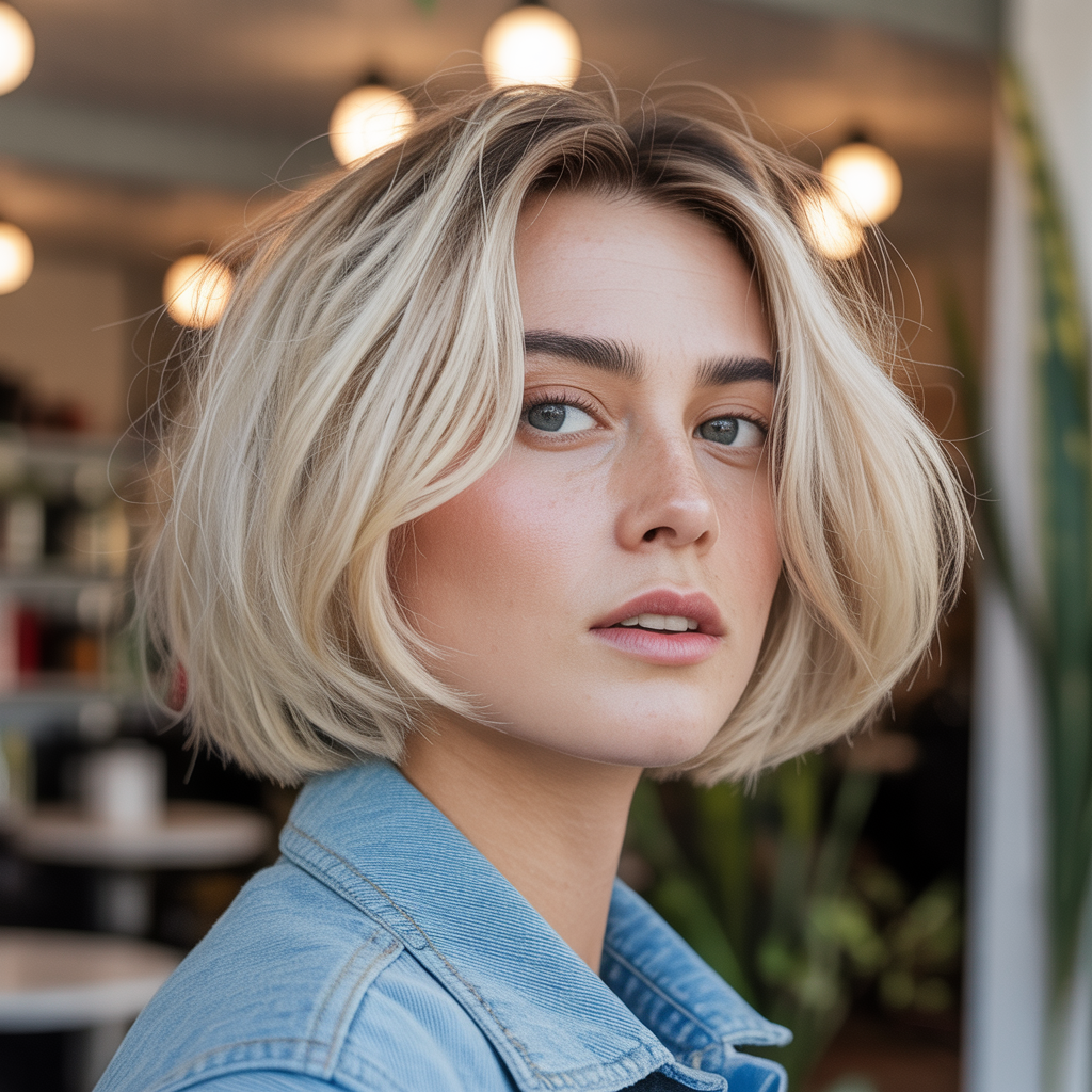 Short & Choppy French Bob