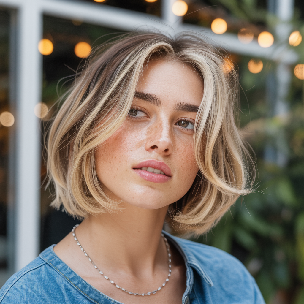 Chin-Length Bob with Soft Layers