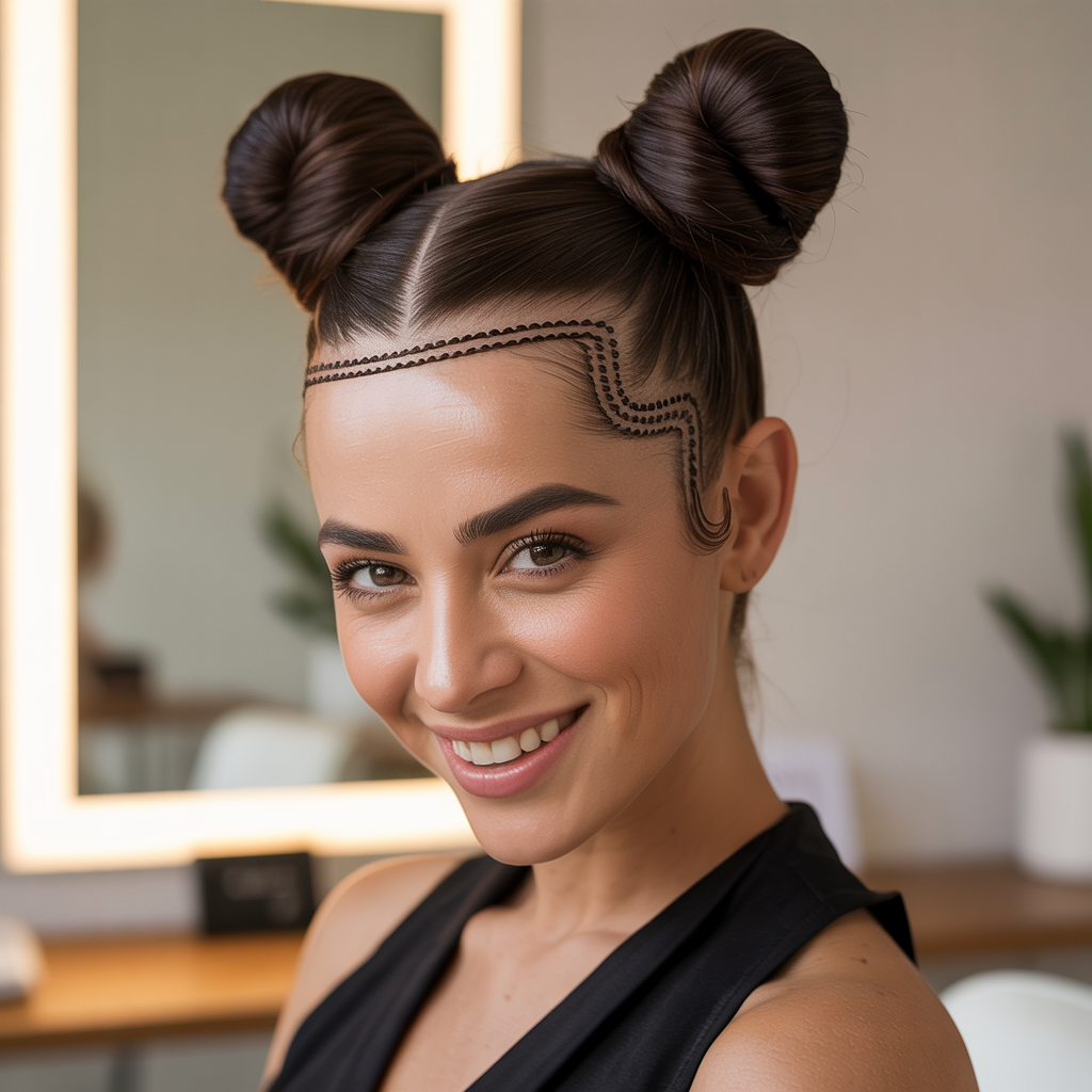 Space Buns with Edge Wrap