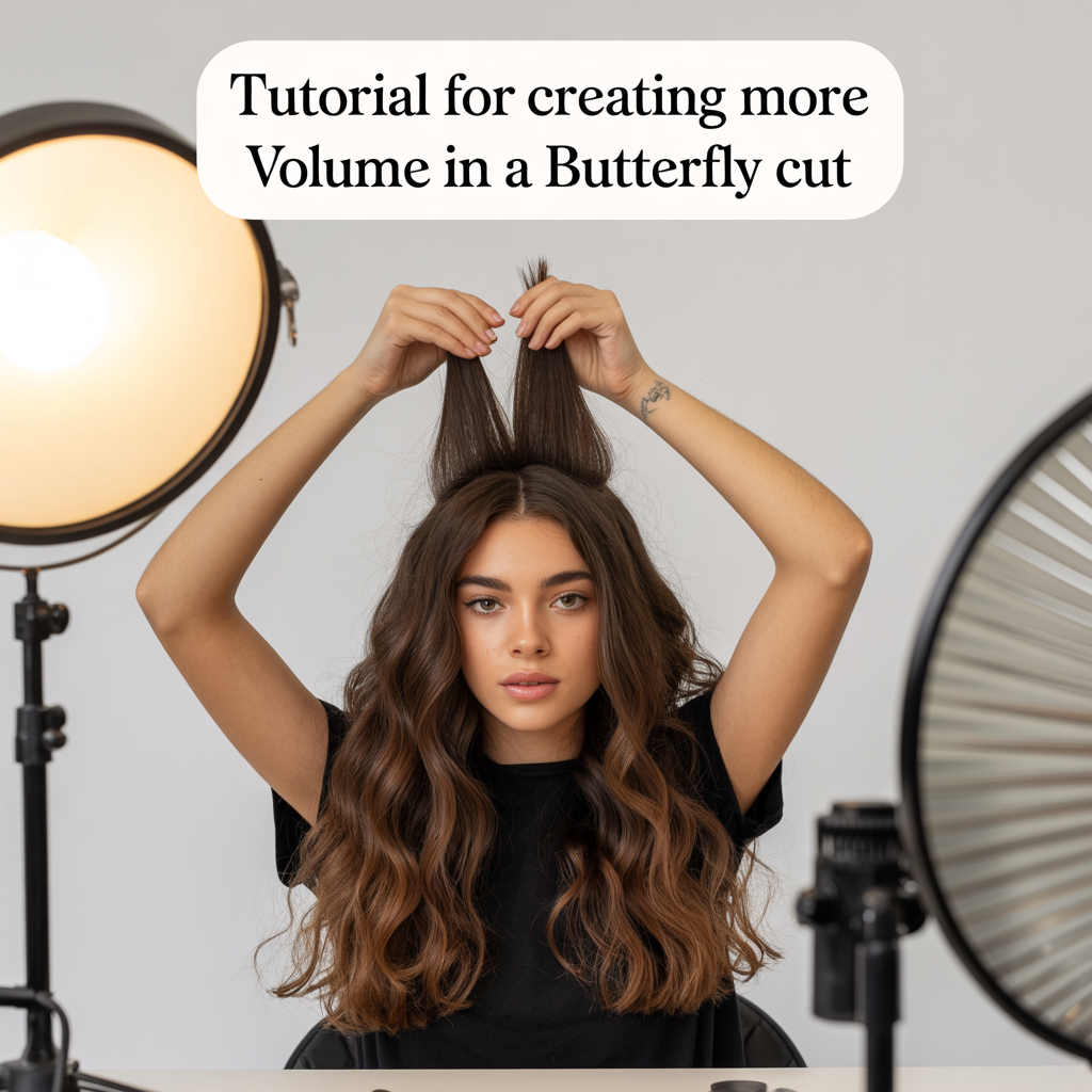 Tutorial for Creating More Volume in a Butterfly Cut