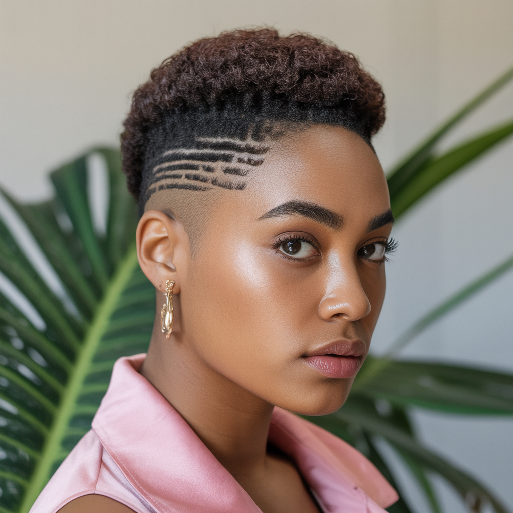 Tapered Crop with Side Part