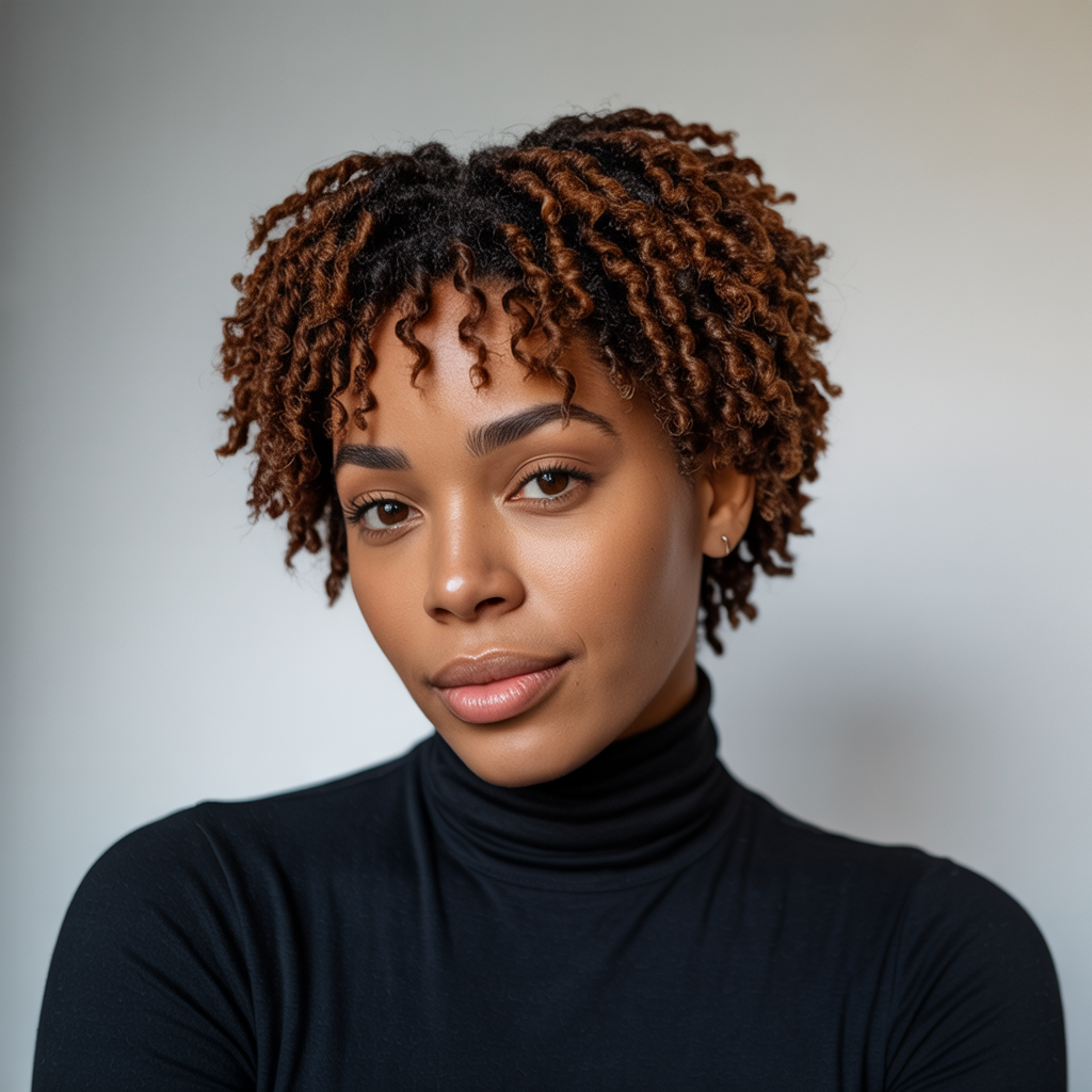 Finger Coils on Short Hair