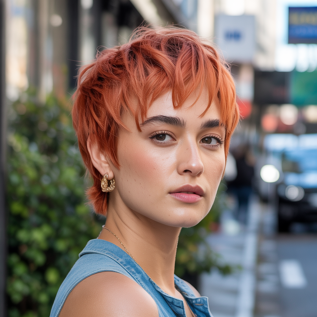 Short Cut with Textured Penultimate Layer