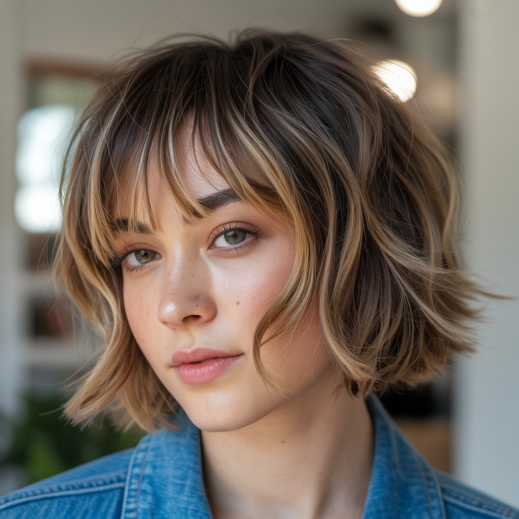 Choppy Bob with Bangs