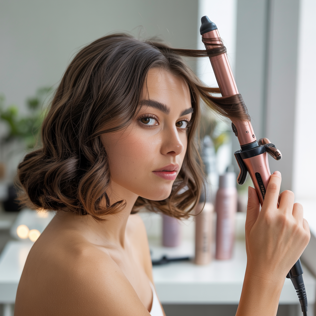 Soft, Bouncy Curls with a Curling Iron