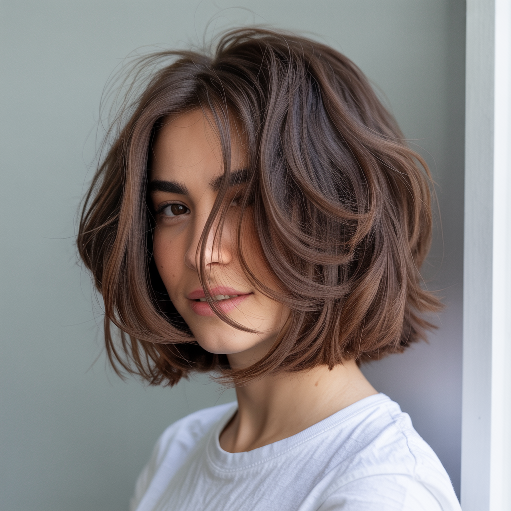 Shag-Inspired Choppy Bob