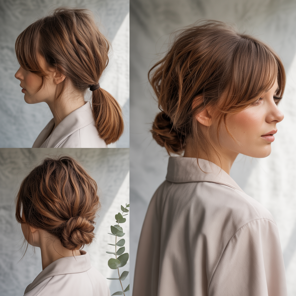 Chic Ponytails and Buns That Showcase Layers
