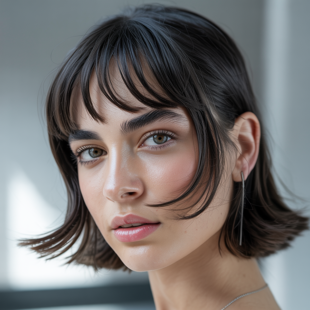  A-Line Bangs for a Modern Angle