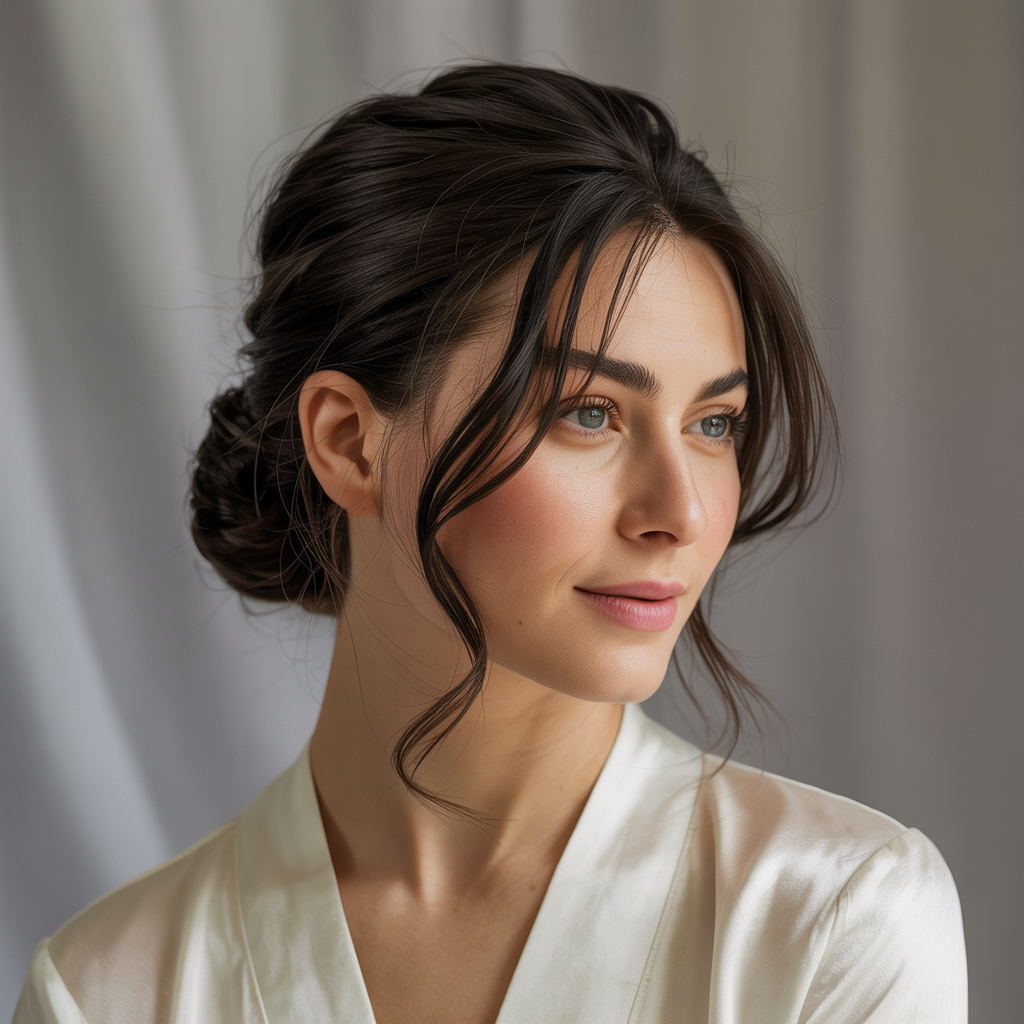 Textured Low Bun: Relaxed Elegance