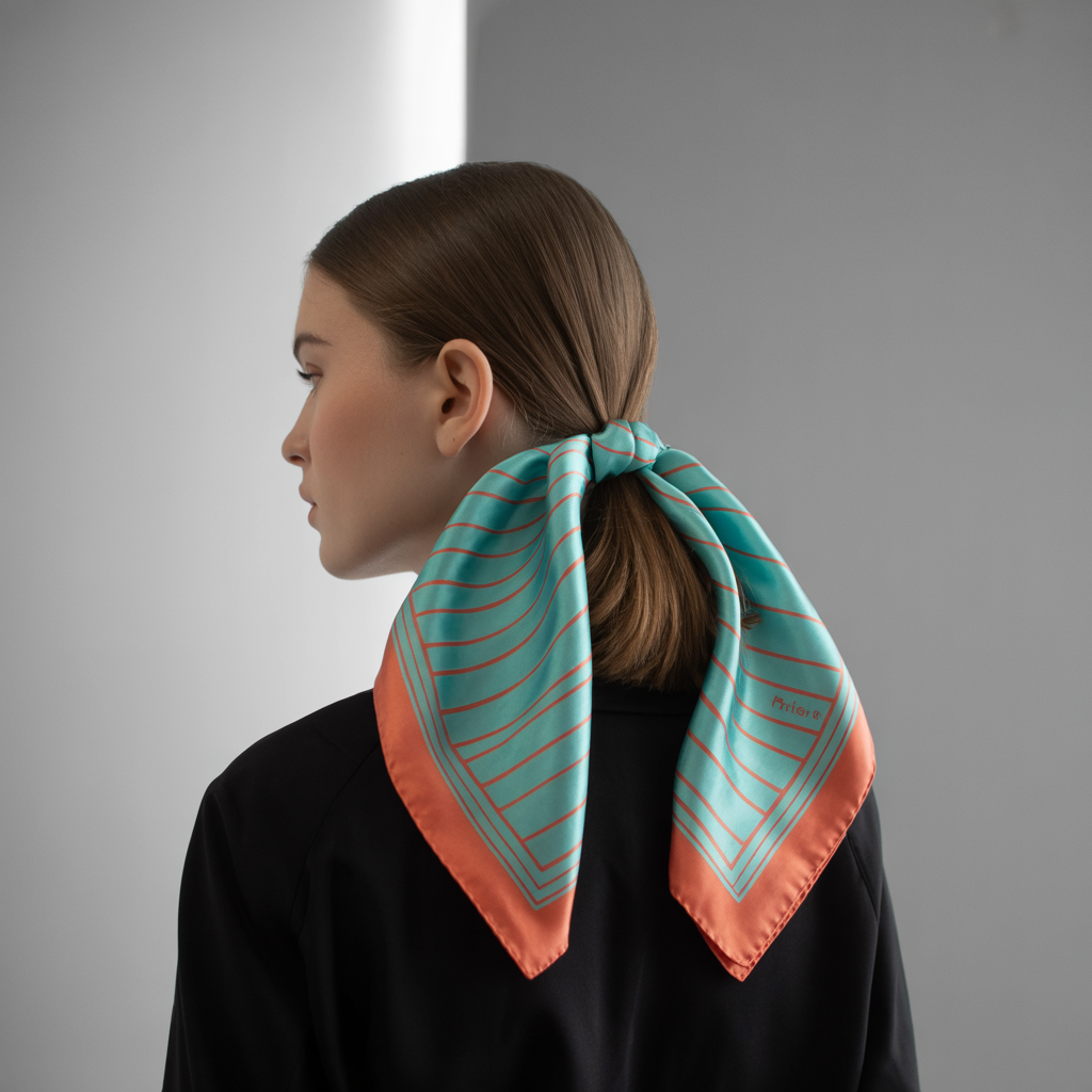 Choose the Right Scarf for Your All-Back Hairstyle