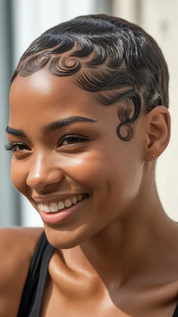 Baby Hair Patterning on Pixie